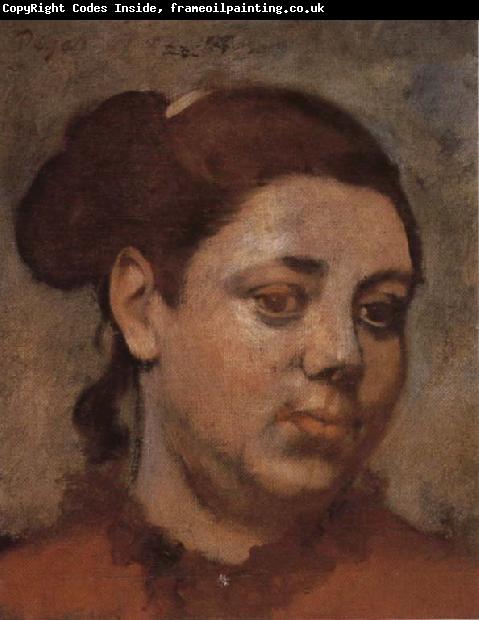 Edgar Degas Head of a Woman